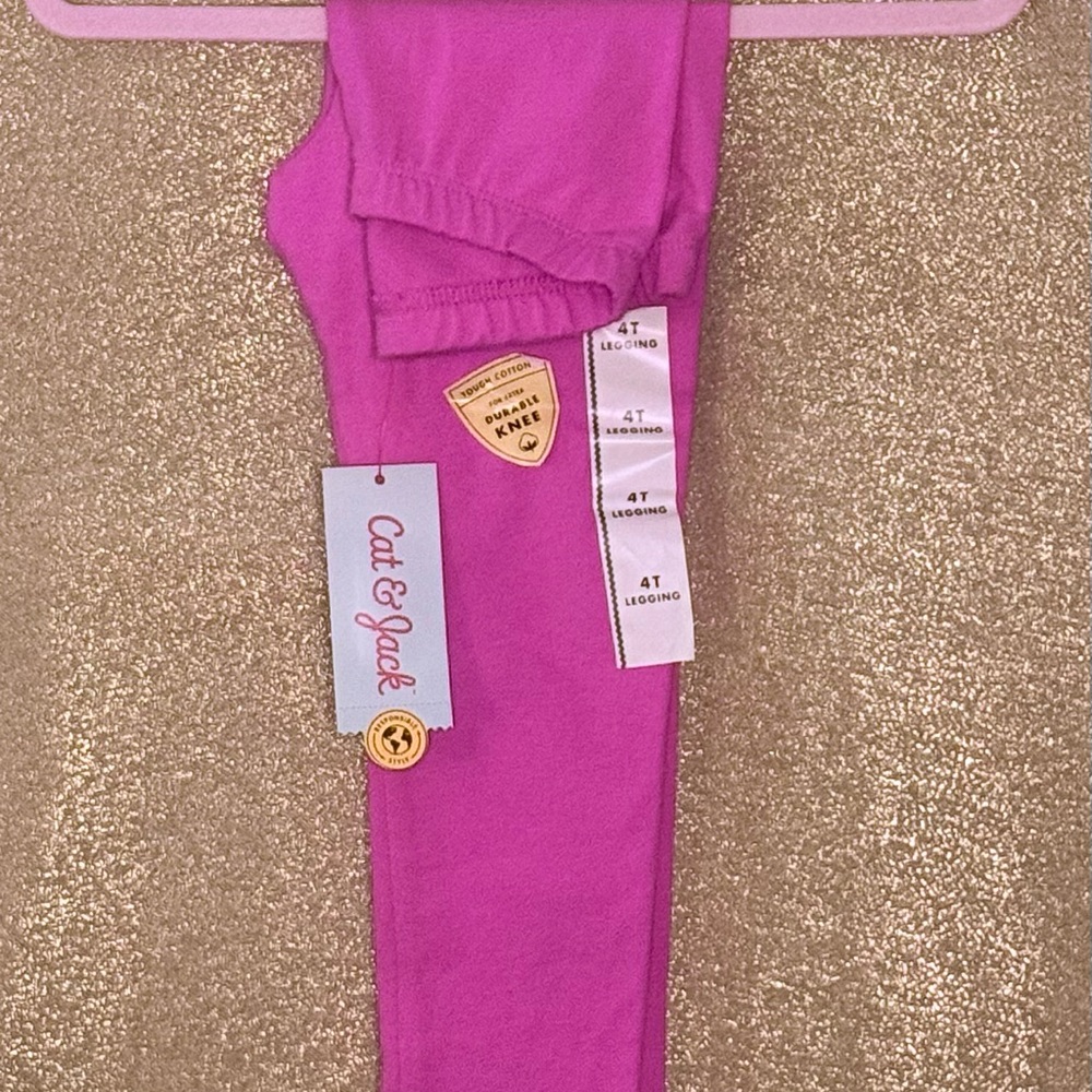Cat & Jack Kids' Fuchsia Leggings
